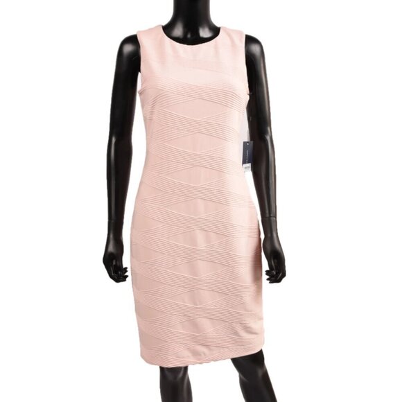 NWT Tommy Hilfiger Pink Sleeveless Above the Knee Shift Dress - Picture 5 of 9